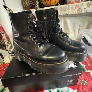 Dr. Martens Black Jadon Boots x Betty Boop